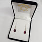 Garnet Sterling Silver Earrings - Rivendell Shop