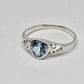 Blue Topaz Sterling Silver Ring - Rivendell Shop
