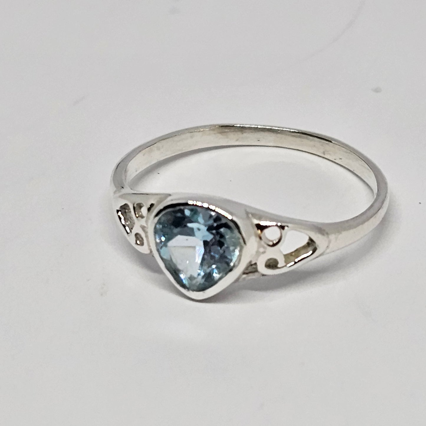 Blue Topaz Sterling Silver Ring