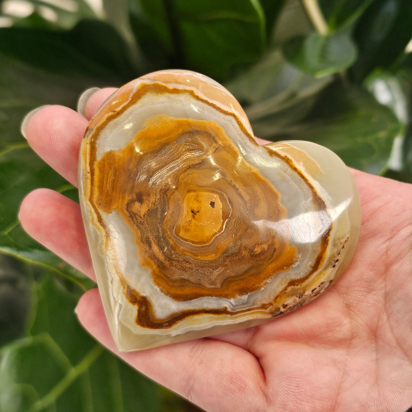 Banded Calcite Heart (Small) - Rivendell Shop