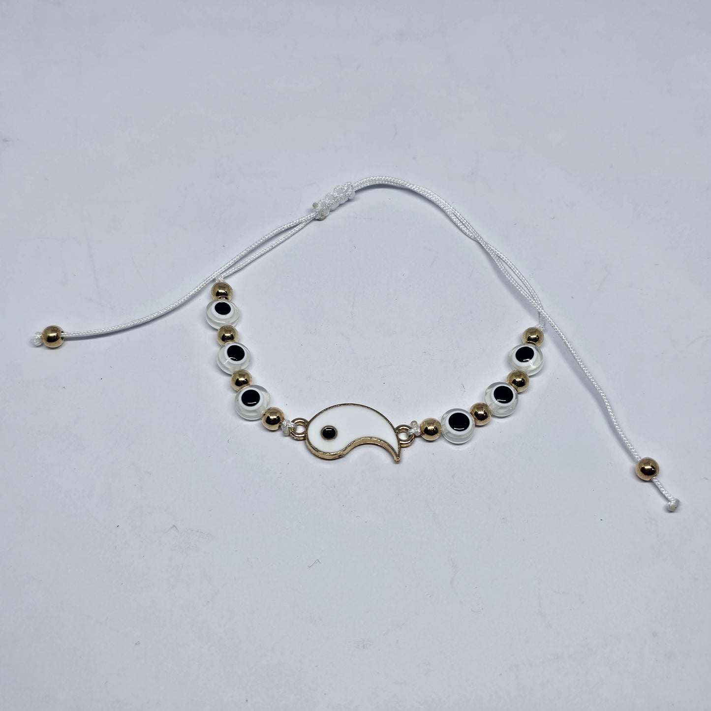 Yin Yang Wax Cord Bracelet - Rivendell Shop