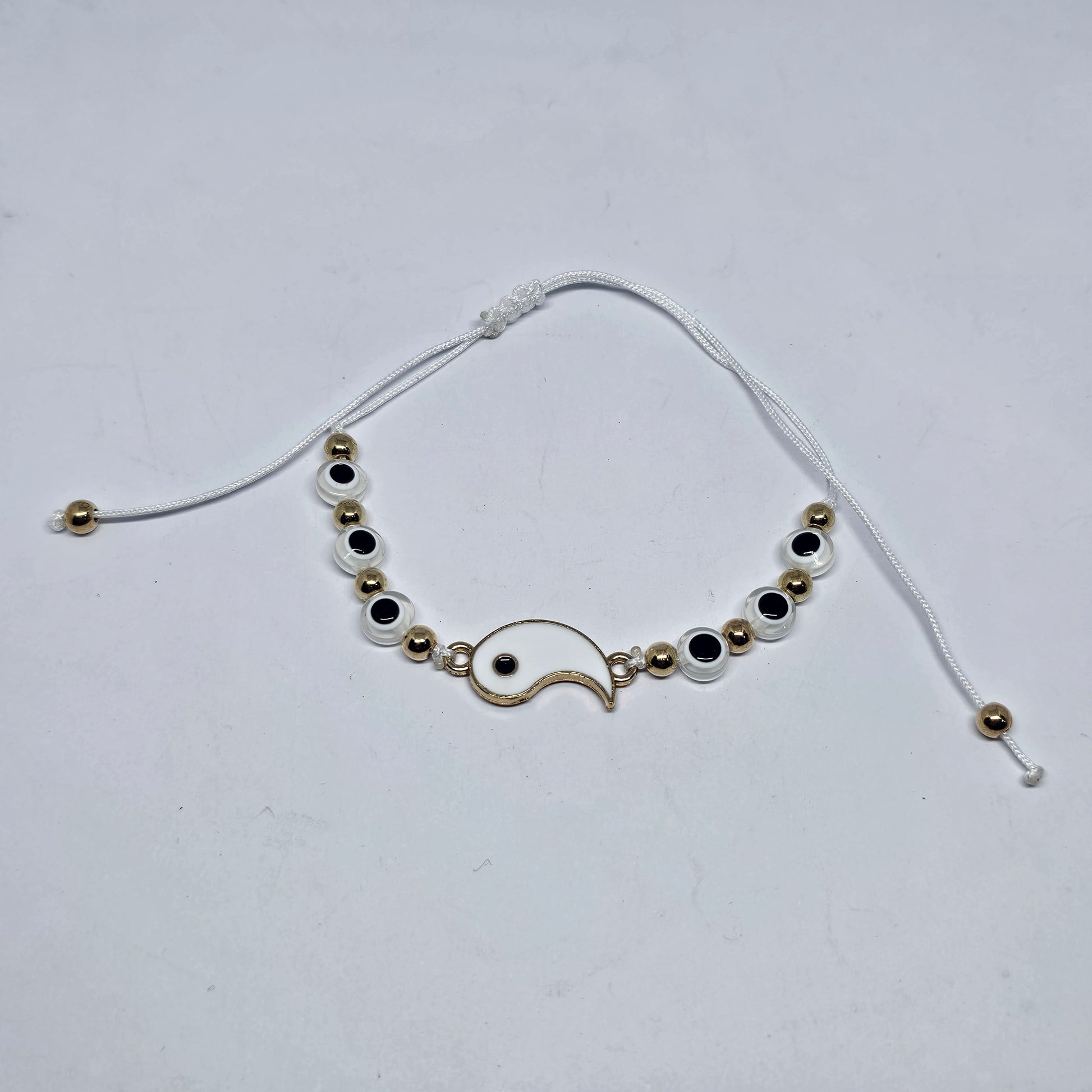 Yin Yang Wax Cord Bracelet - Rivendell Shop