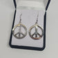 Sterling Silver Peace Earrings - Rivendell Shop
