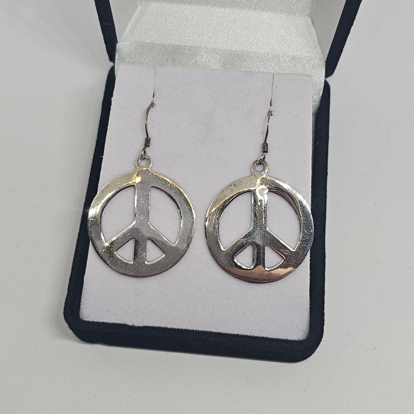 Sterling Silver Peace Earrings - Rivendell Shop