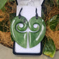 Manawa (Heart) Greenstone Pendant Pair - Rivendell Shop