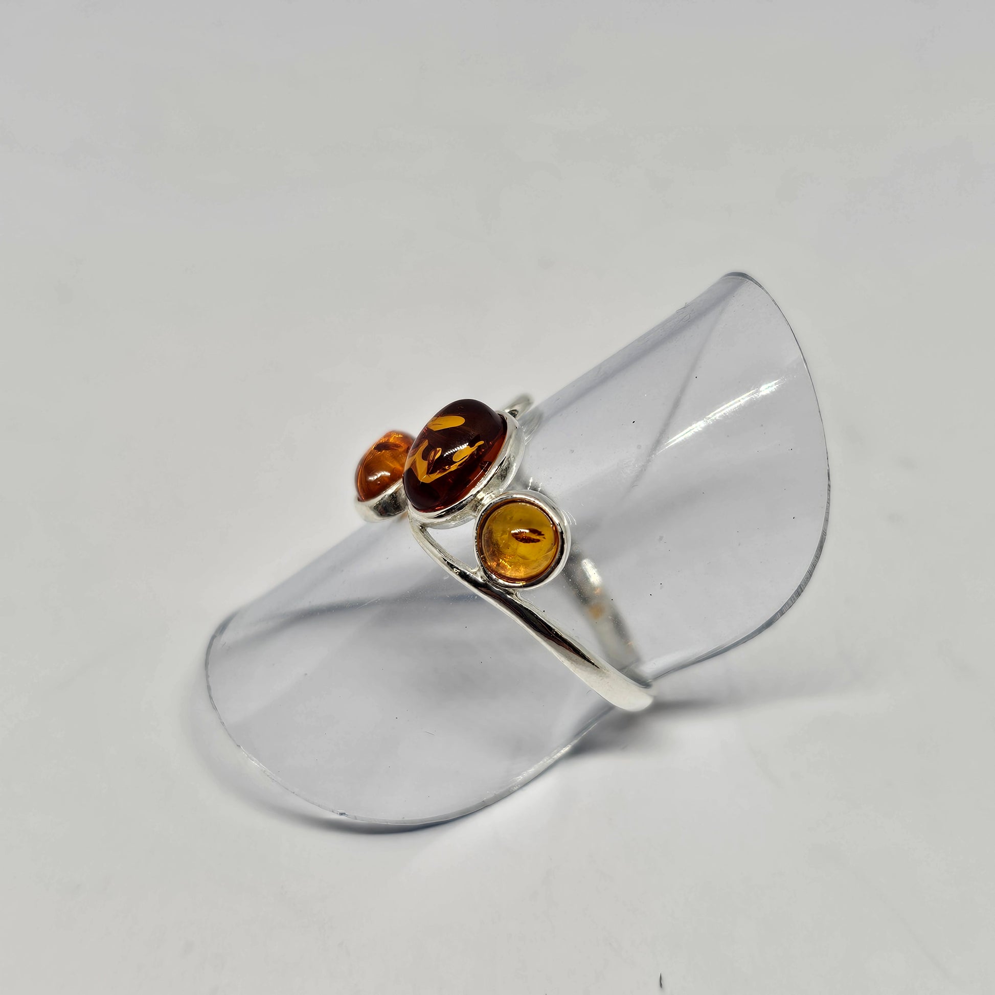 Amber Sterling Silver Ring - Rivendell Shop