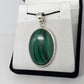Malachite Sterling Silver Pendant - Rivendell Shop