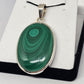 Malachite Sterling Silver Pendant - Rivendell Shop