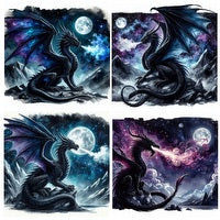 Dragon Ceramic Coaster Set 4 - Rivendell Shop