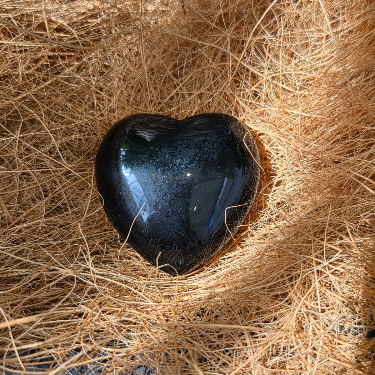 Gemstone Heart Black Obsidian - Rivendell Shop