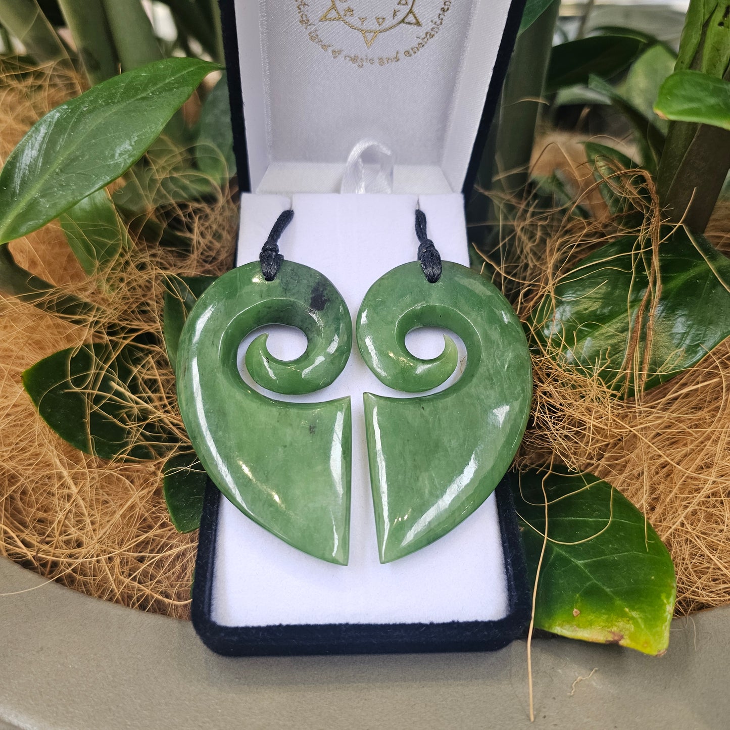 Manawa (Heart) Greenstone Pendant Pair