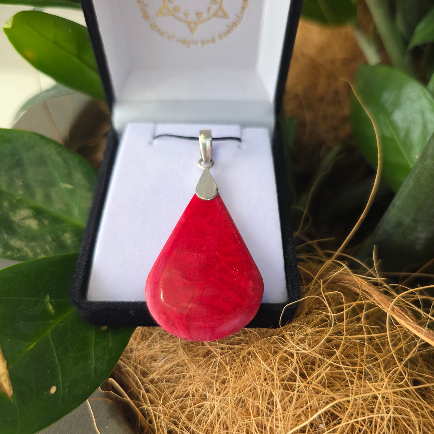 Red Coral Pendant - Rivendell Shop