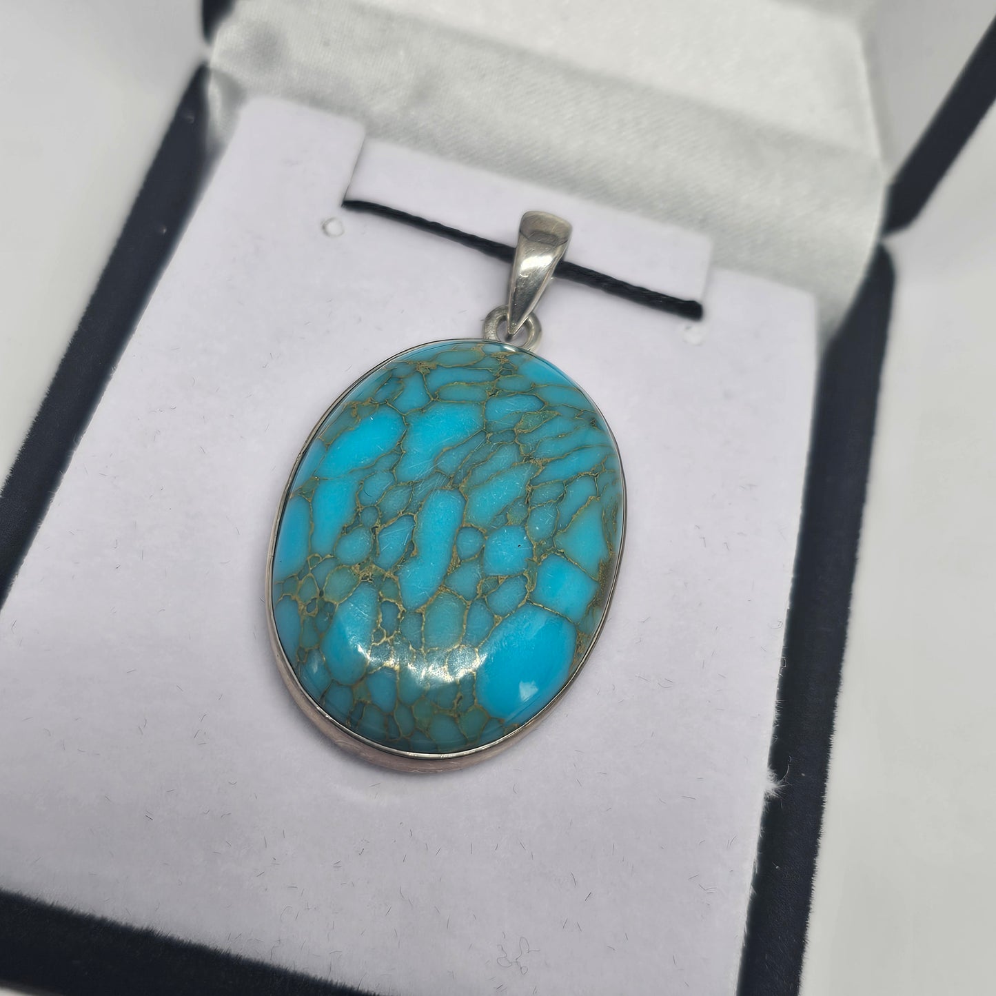 Turquoise Sterling Silver Pendant - Rivendell Shop