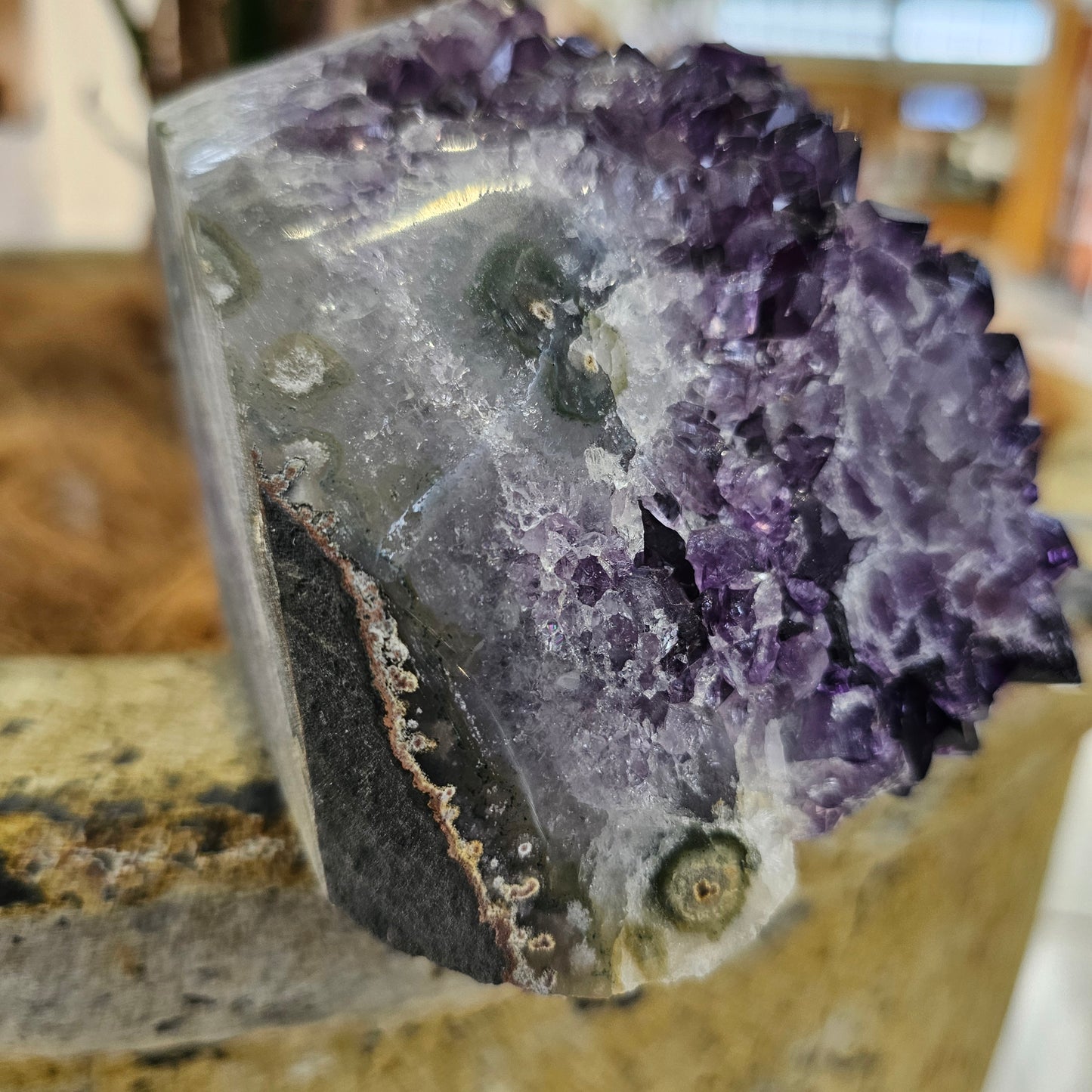 Standing amethyst