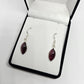 Garnet Sterling Silver Earrings - Rivendell Shop