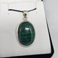 Malachite Sterling Silver Pendant - Rivendell Shop