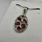 Garnet Sterling Silver Pendant - Rivendell Shop