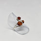 Amber Sterling Silver Ring - Rivendell Shop