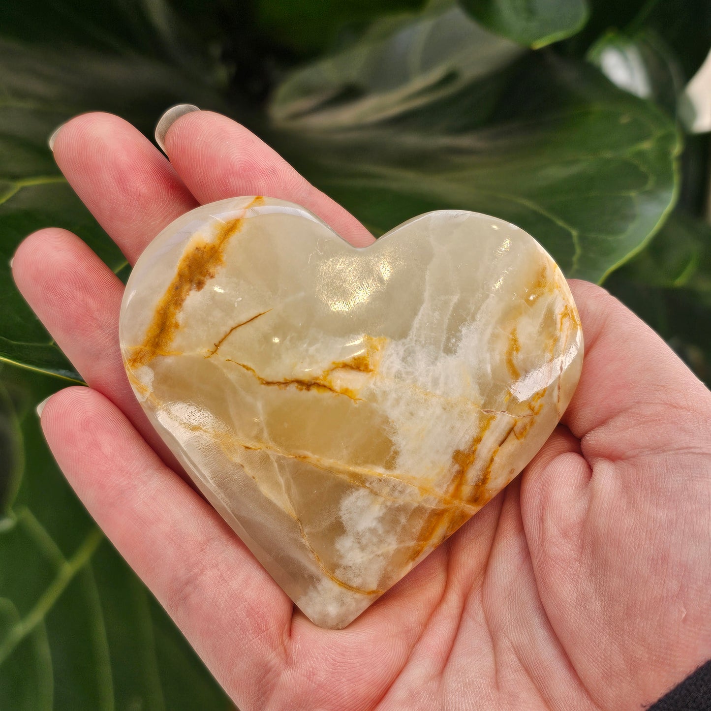 Banded Calcite Heart (Small) - Rivendell Shop