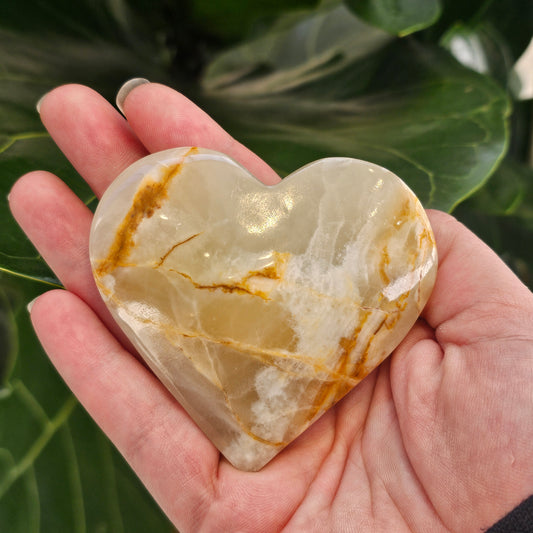 Banded Calcite Heart (Small) - Rivendell Shop