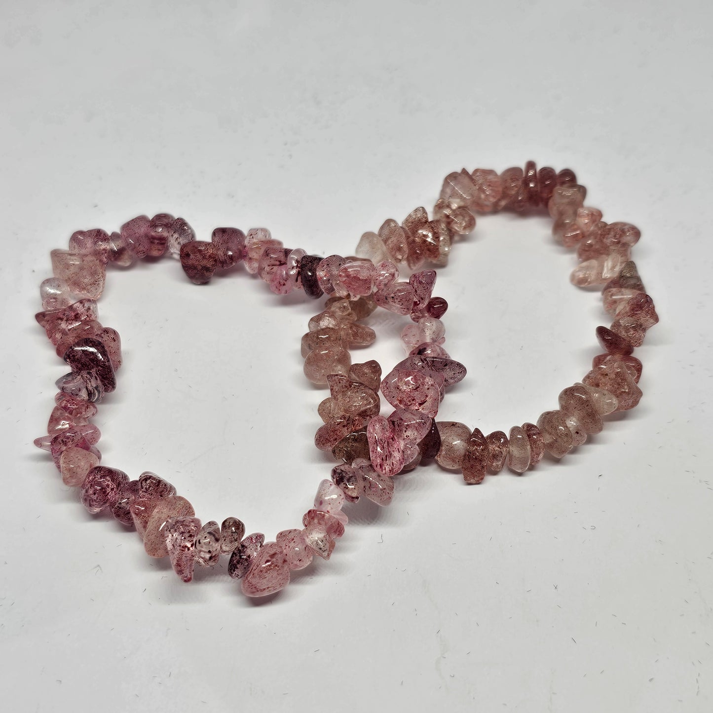 Strawberry Quartz Chip Bracelet - Rivendell Shop