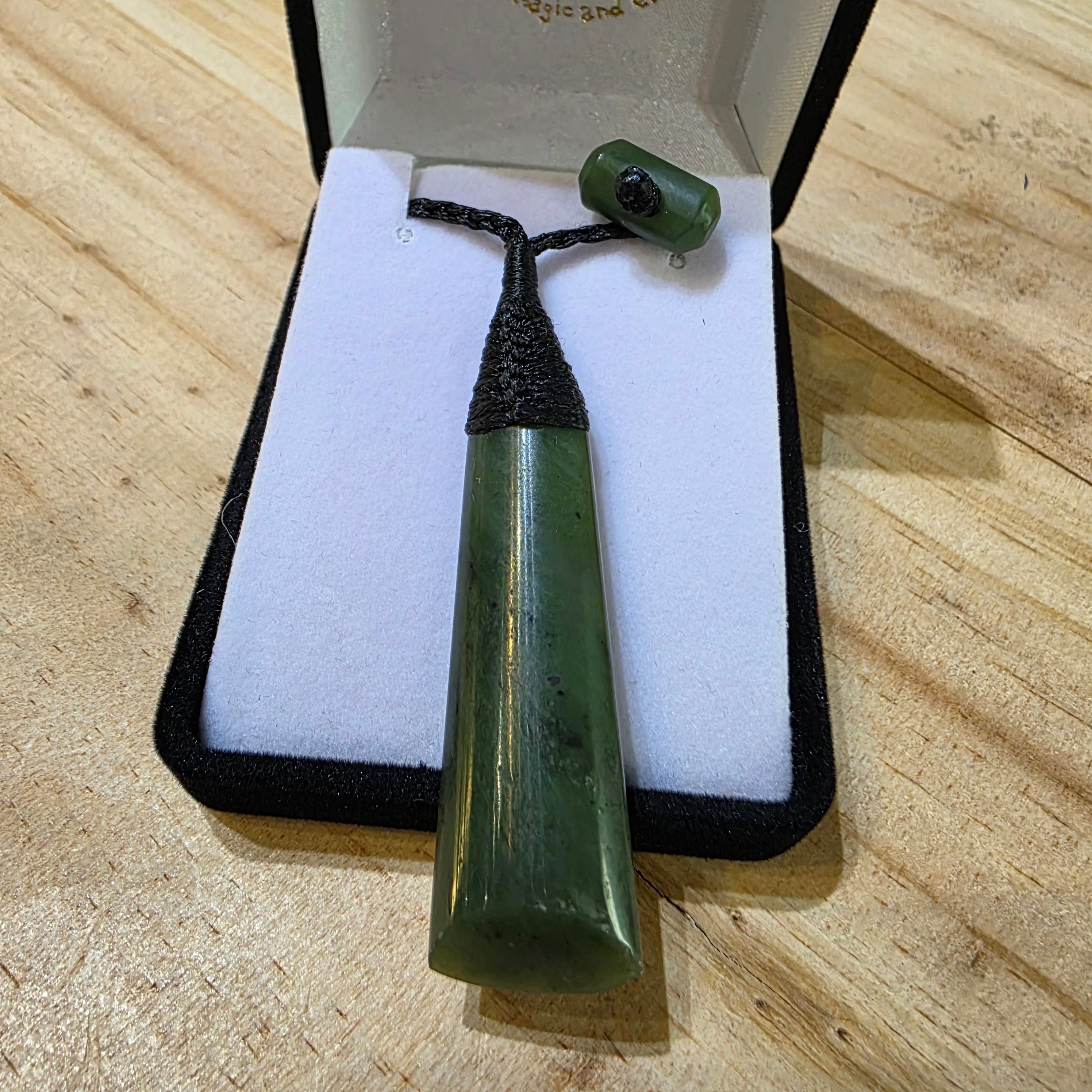 Long Greenstone Toki Pendant