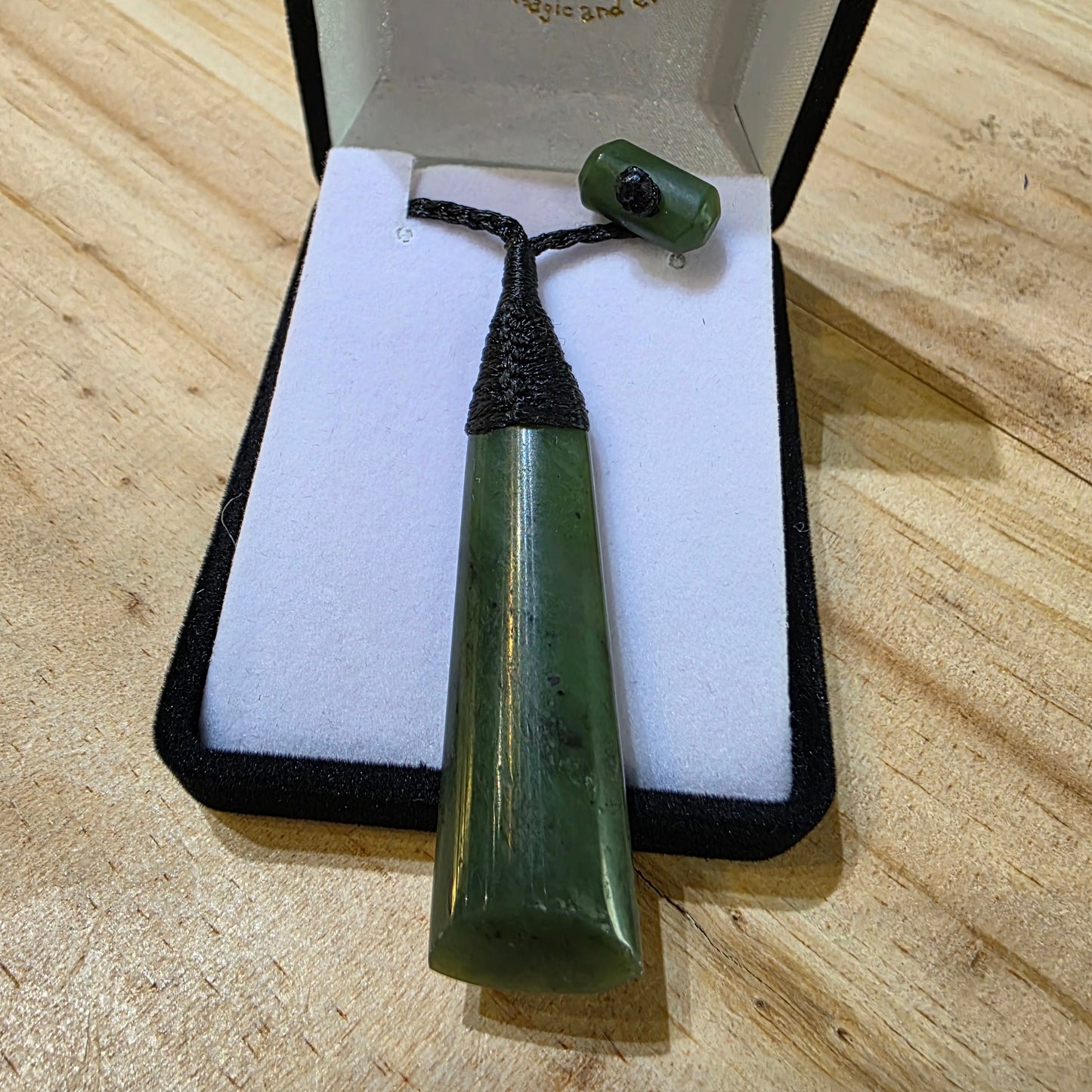 Long Greenstone Toki Pendant