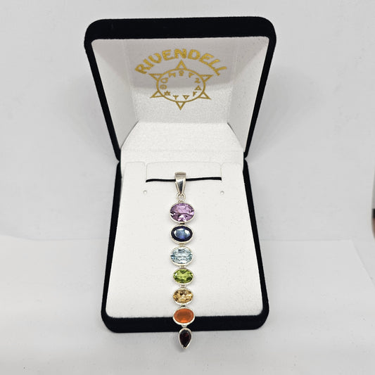 Chakra Sterling Silver Pendant - Rivendell Shop