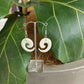 Handcarved Bone Earrings - Koru - Rivendell Shop