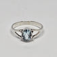 Blue Topaz Sterling Silver Ring - Rivendell Shop