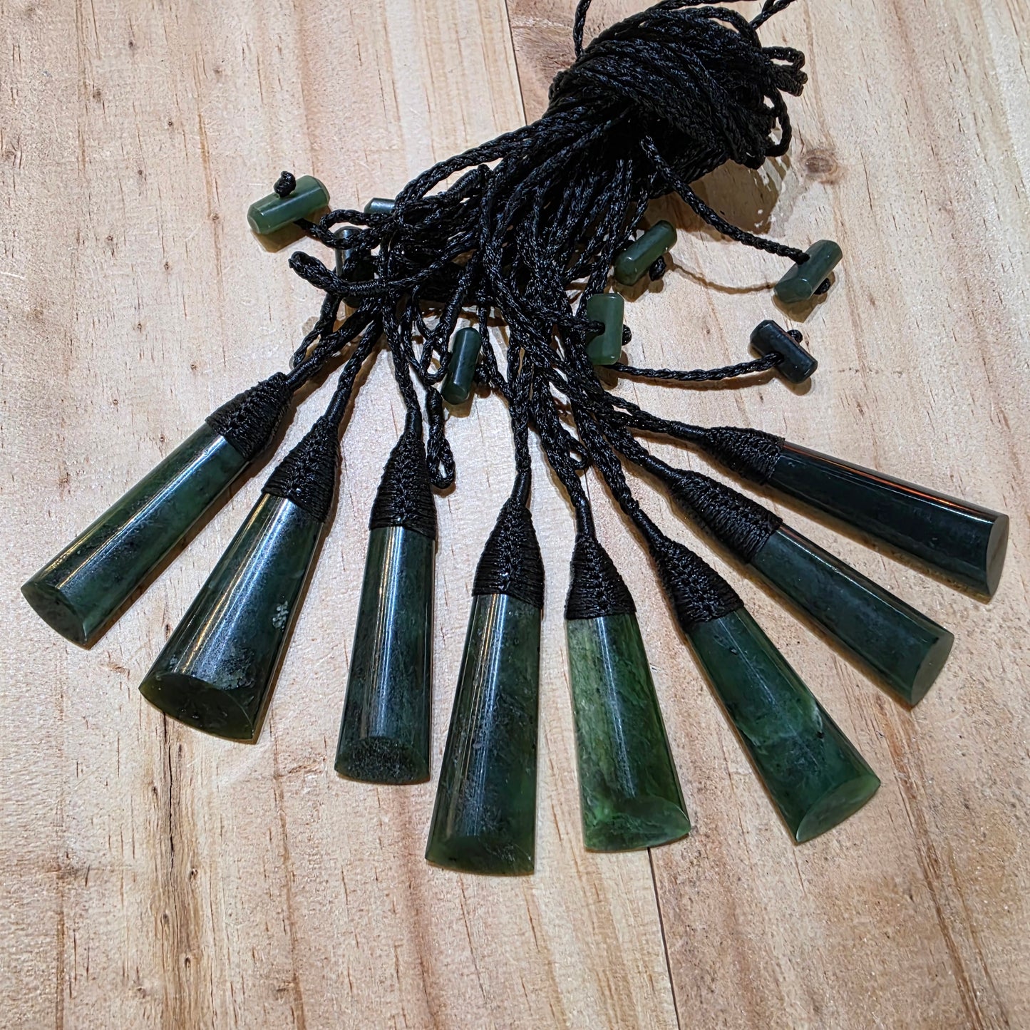 Long Greenstone Toki Pendant