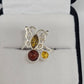 Amber Butterfly Ring - Rivendell Shop