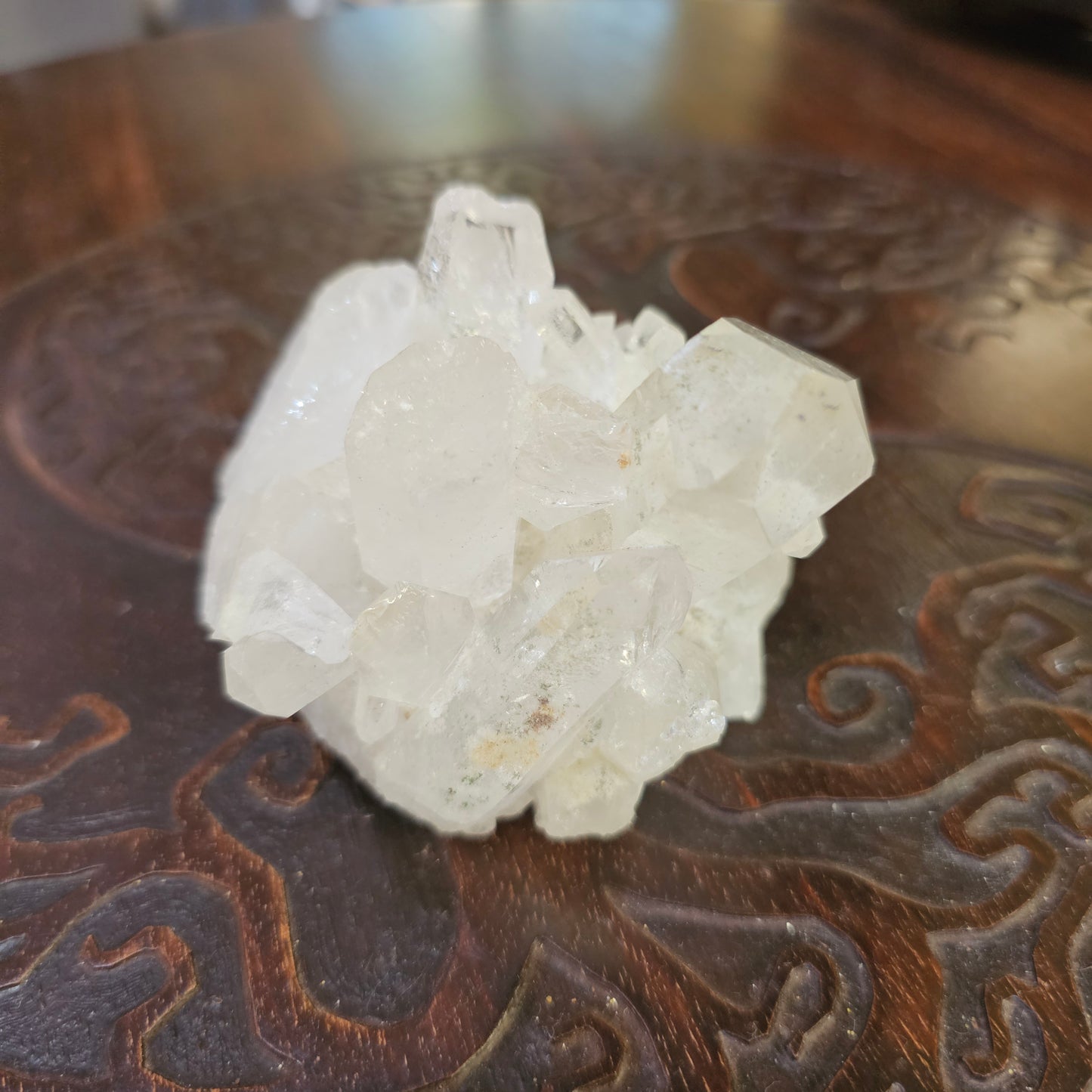 Clear quartz cluster