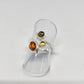 Amber Sterling Silver Ring - Rivendell Shop