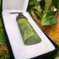 Large Greenstone (Pounamu) Toki Pendant 65x25mm - Rivendell Shop