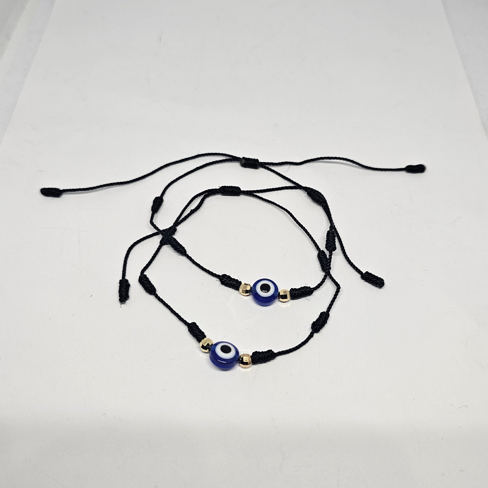 Evil Eye 7 Knot Wax Bracelet - Rivendell Shop