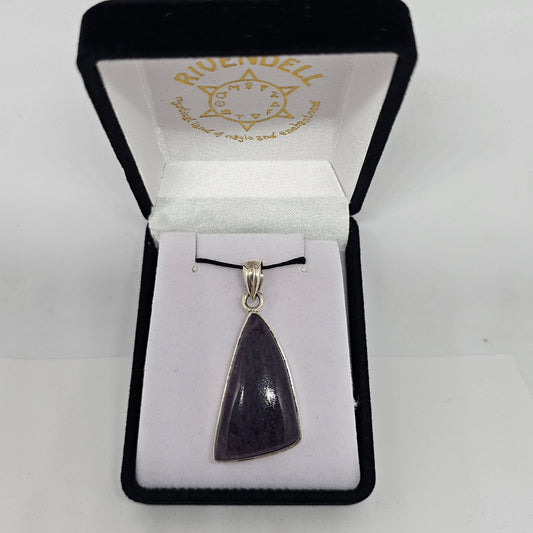 Charoite Sterling Silver Pendant - Rivendell Shop