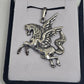 Sterling Silver Pegasus Pendant - Rivendell Shop