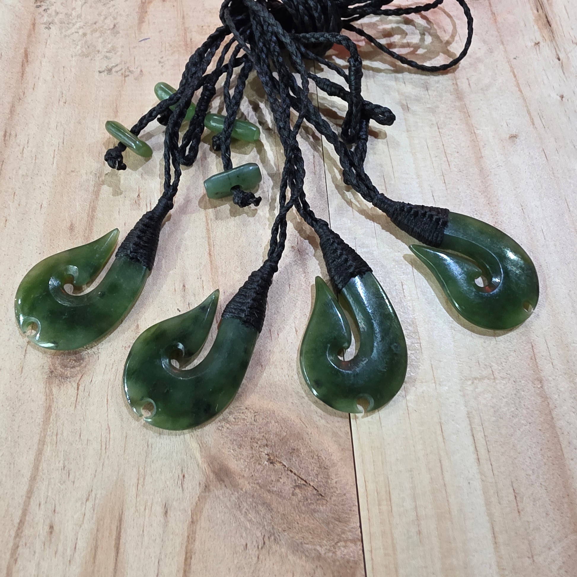 Hei Matau (Hook) Greenstone Pendant - Rivendell Shop