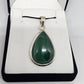 Malachite Sterling Silver Pendant - Rivendell Shop