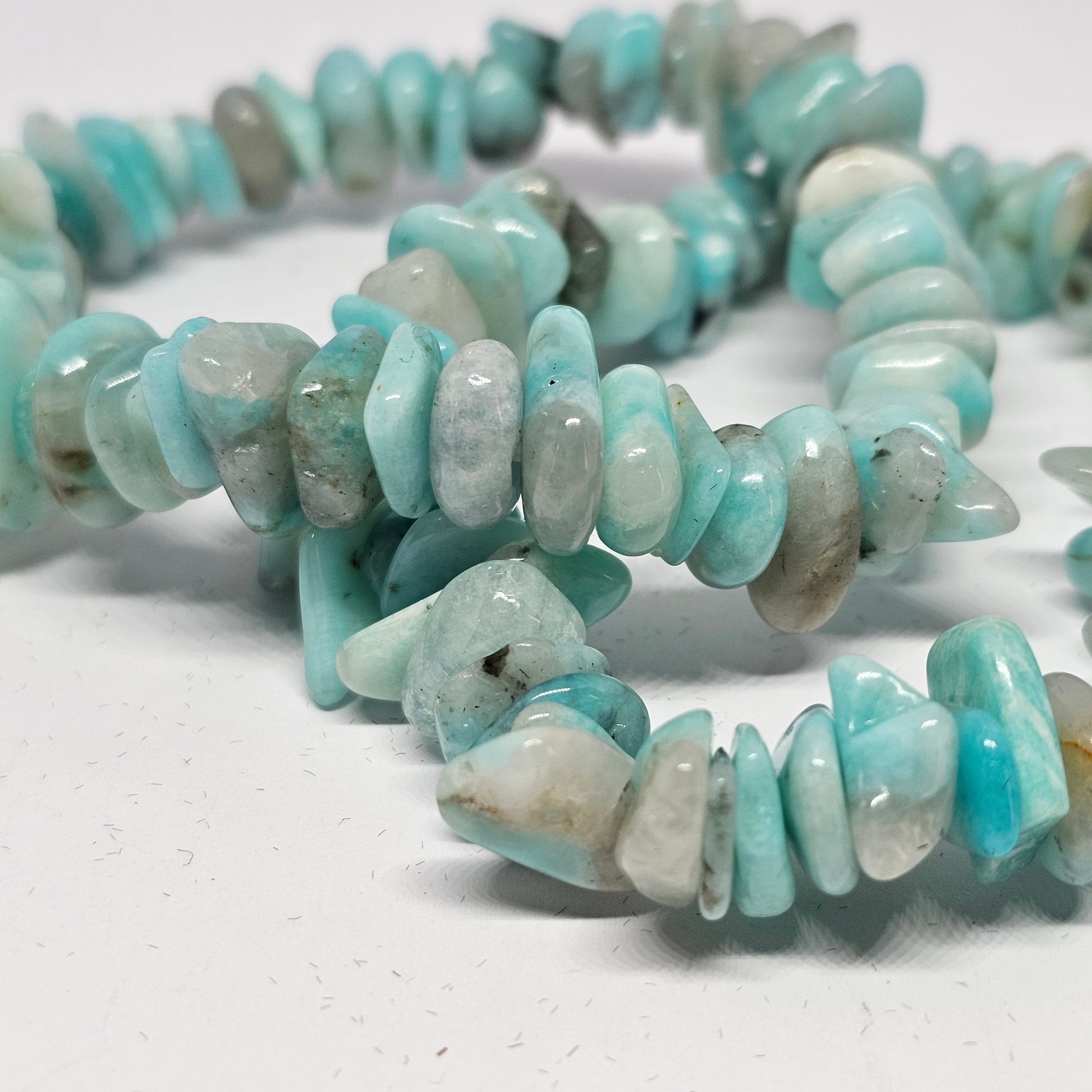 Amazonite Chunky Chip Bracelet - Rivendell Shop