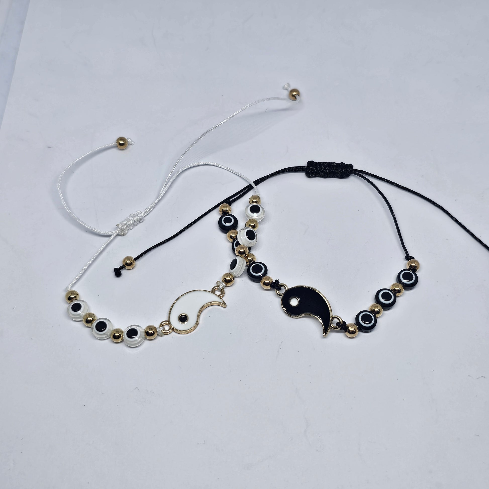 Yin Yang Wax Cord Bracelet - Rivendell Shop