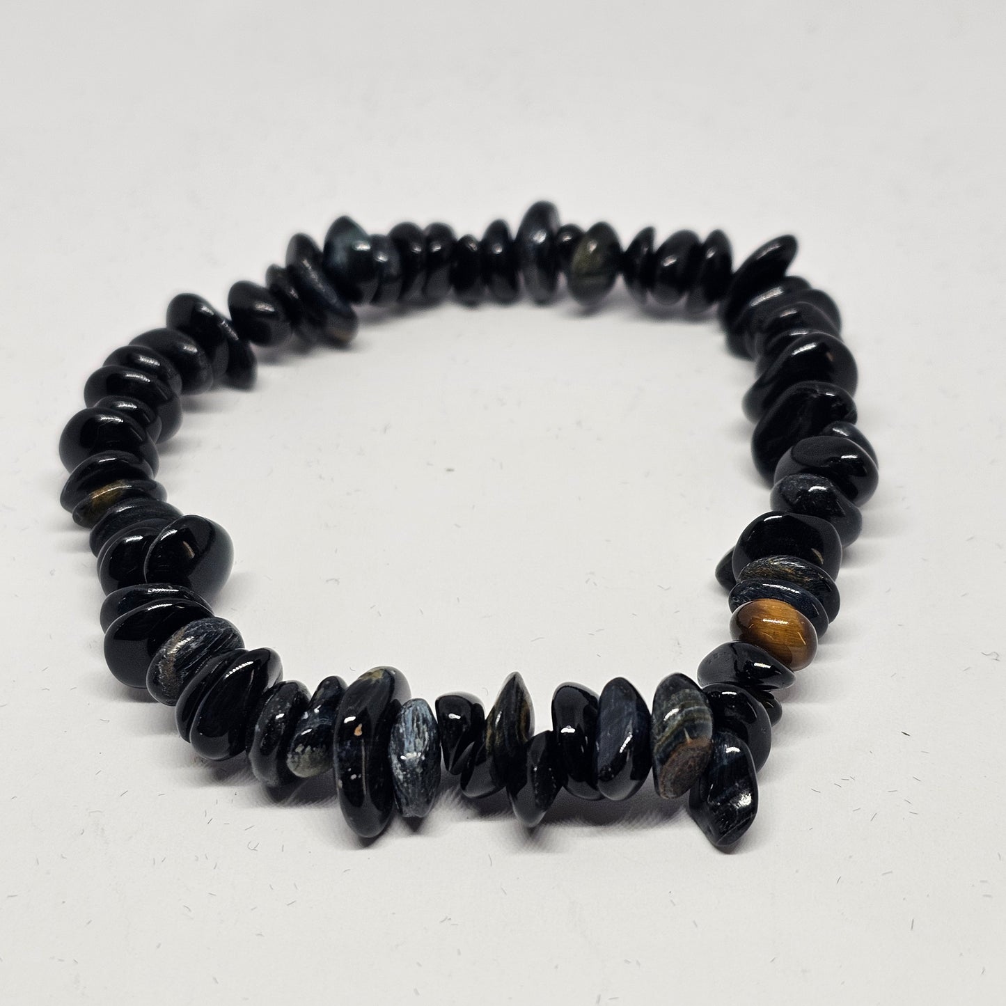 Blue Tigers Eye Chip Bracelet - Rivendell Shop