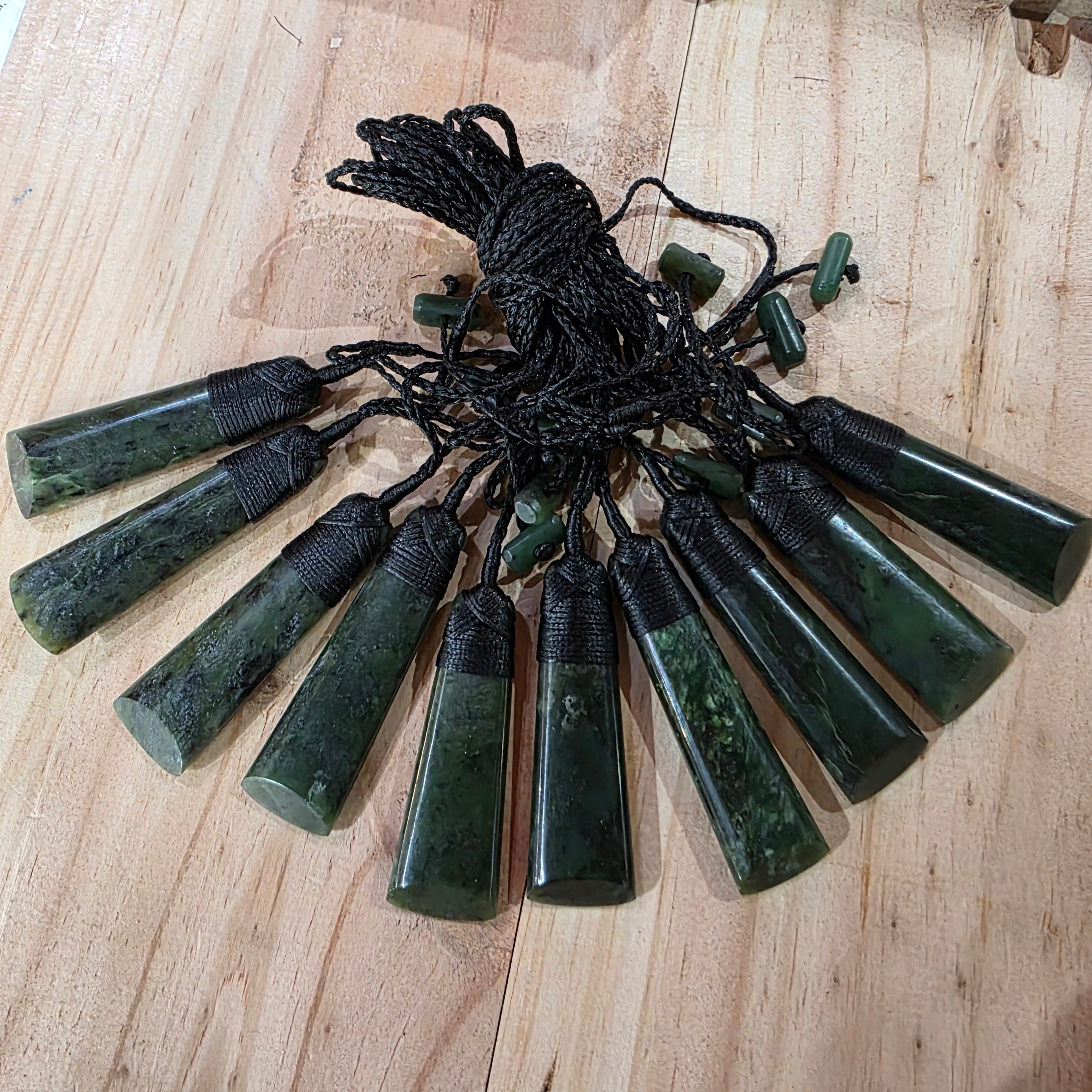 Greenstone Toki Pendant 65 x 20 mm