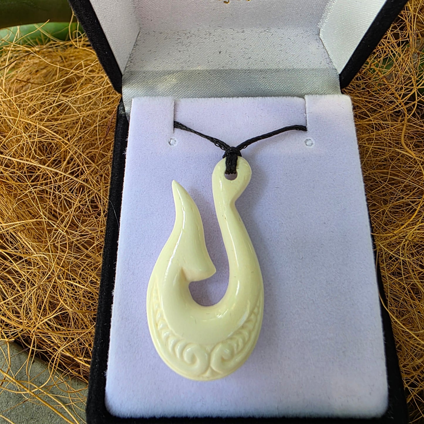 Handcarved Bone Pendant - Rivendell Shop