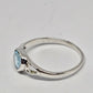 Blue Topaz Sterling Silver Ring - Rivendell Shop