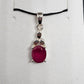 Ruby Sterling Silver Pendant - Rivendell Shop