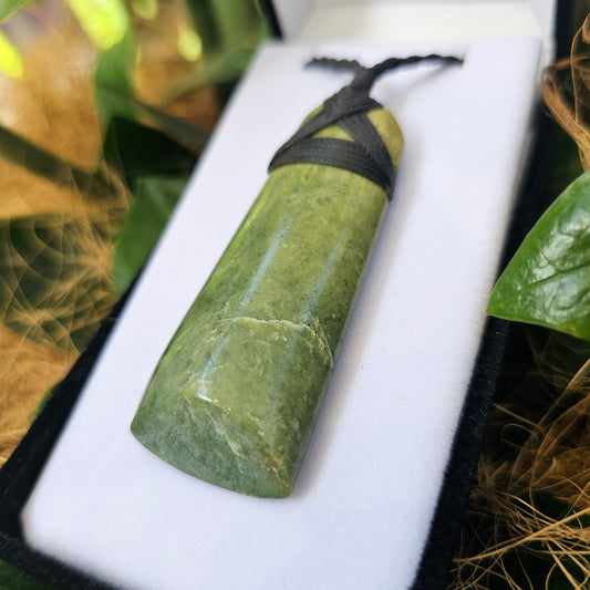 Large Greenstone (Pounamu) Toki Pendant 65x25mm