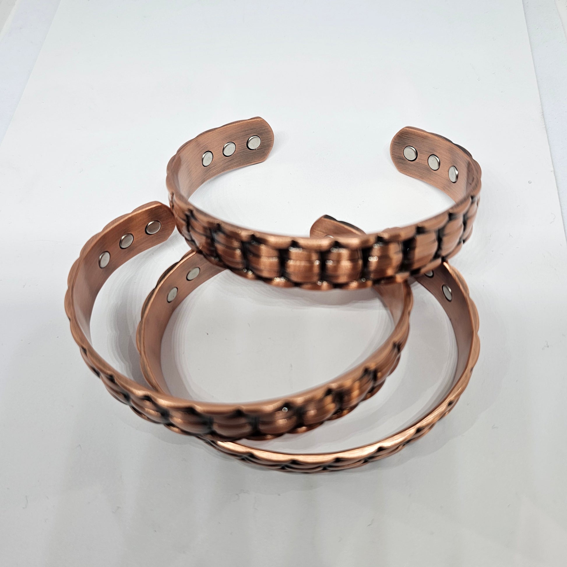 Copper Bracelet - Woven 6 Magnets - Rivendell Shop