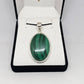 Malachite Sterling Silver Pendant - Rivendell Shop